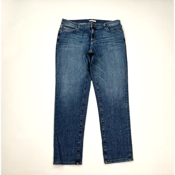 Eileen Fisher Organic Cotton Denim Jeans Women 6‎ Pockets Stretch - Picture 1 of 11